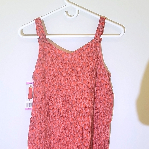 Joie Maxi Dress Sleeveless Tiered Flowing Lined Dress Tea Rose, Sz Large NWT - Picture 8 of 9